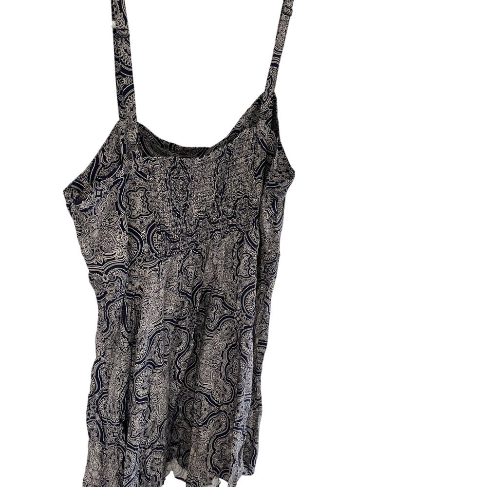 Torrid 3 (3X) Sun Dress Midi Strappy B/W Paisley Flowy Resort Vacay NWT